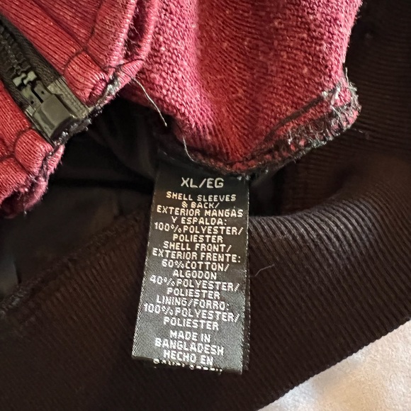 XL RAW YARN INDUSTRIES Red Dragon Asian Unisex Lightweight Jacket Fall Winter - Picture 3 of 10